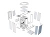 Thermaltake The Tower 300 Snow - Micro Tower - mini ITX / micro ATX - Seitenteil mit Fenster (gehärtetes Glas)