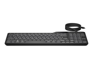 HP 400 - Tastatur - Multi-Device, kompakt, 2-Zonen-Layout, geringer Tastenhub, 12 programmierbare Tasten