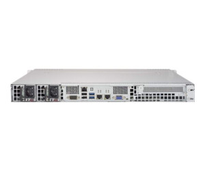 Supermicro SuperServer 5019S-MR-G1585L - Server - Rack-Montage - 1U - 1-Weg - 1 x Xeon E3-1585LV5 - RAM 0 GB - SATA - Hot-Swap 8.9 cm (3.5")