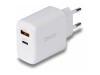 Lindy Netzteil - GaN - 65 Watt - 3 A - PD/PPS, PD 3.0 - 2 Ausgabeanschlussstellen (24 pin USB-C, USB)