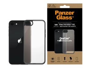 PanzerGlass ClearCase - Black Edition - hintere Abdeckung für Mobiltelefon - Temperglas, Thermoplastisches Polyurethan (TPU)