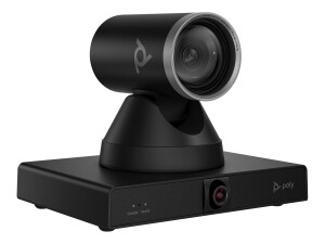 HP Poly Studio E60 – Konferenzkamera – PTZ – 2x 8 MP – 4K UHD – 12x optischer Zoom – Auto-Tracking – LAN/USB – Schwarz