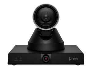 HP Poly Studio E60 – Konferenzkamera – PTZ – 2x 8 MP – 4K UHD – 12x optischer Zoom – Auto-Tracking – LAN/USB – Schwarz