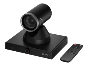 HP Poly Studio E60 – Konferenzkamera – PTZ – 2x 8 MP – 4K UHD – 12x optischer Zoom – Auto-Tracking – LAN/USB – Schwarz