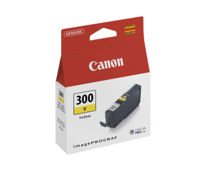 Canon Pfi -300 Y - Yellow - original - ink tank