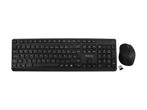 V7 CKW350DE - Tastatur-und-Maus-Set - full size
