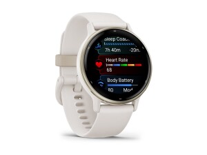 Garmin vívoactive 5 - Ivory - intelligente Uhr mit Band - Silikon - Handgelenkgröße: 125-190 mm - Anzeige 3.04 cm (1.2")