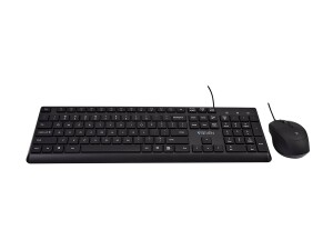 V7 CKU350US - Tastatur-und-Maus-Set - 100% - full size