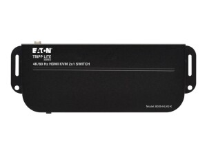 Tripp Eaton Tripp Lite series HDMI KVM, 2-Port 4K 60Hz 4:4:4, HDR, HDCP 2.2 Support, IR Remote and USB Cables