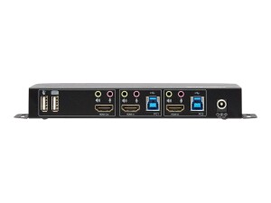 Tripp Eaton Tripp Lite series HDMI KVM, 2-Port 4K 60Hz 4:4:4, HDR, HDCP 2.2 Support, IR Remote and USB Cables