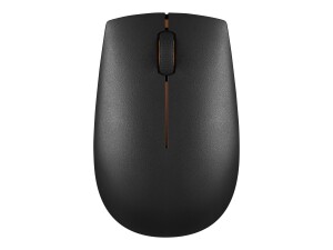 Lenovo 300 Wireless Compact - Maus - mit Batterie - optisch - 3 Tasten - kabellos - 2.4 GHz - kabelloser Empfänger (USB)