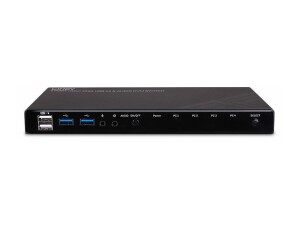 Lindy KVM-/Audio-/USB-Switch - HDMI 4K60, USB 3.0