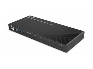 Lindy KVM-/Audio-/USB-Switch - HDMI 4K60, USB 3.0