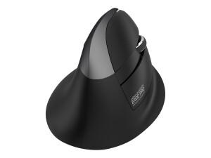 Urban Factory ERGO PRO - Maus - vertikal - ergonomisch - Für Linkshänder - 6 Tasten - kabellos - Bluetooth 5.0, 2.4 GHz - kabelloser Empfänger (USB)