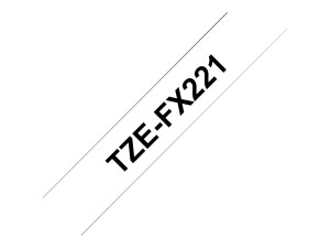 Brother TZe-FX221 - Schwarz auf Weiß - Rolle (0,9...