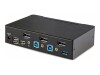 StarTech.com 2-Port DisplayPort KVM Switch, 8K 60Hz / 4K 144Hz, Single Display, DP 1.4, 2x USB 3.0 Ports, 4x USB 2.0 HID Ports, Push-Button & Hotkey Switching, TAA Compliant - OS Independent, Metal Housing (D86A2-2-PORT-8K-KVM)