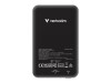 Verbatim Charge n Go - Induktive Power Bank - Magnethalterung - Li-Pol - 5000 mAh - 20 Watt - 2.4 A - Apple Fast Charge, PD 3.0, QC 3.0, Apple 2.4A, USB BC 1.2 (24 pin USB-C)