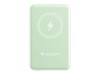 Verbatim Charge n Go - Induktive Power Bank - Magnethalterung - Li-Pol - 5000 mAh - 20 Watt - 2.4 A - Apple Fast Charge, PD 3.0, QC 3.0, Apple 2.4A, USB BC 1.2 (24 pin USB-C)
