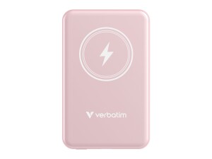 Verbatim Charge n Go - Induktive Power Bank - Magnethalterung - Li-Pol - 5000 mAh - 20 Watt - 2.4 A - Apple Fast Charge, PD 3.0, QC 3.0, Apple 2.4A, USB BC 1.2 (24 pin USB-C)