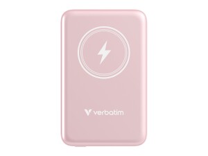 Verbatim Charge n Go - Induktive Power Bank - Magnethalterung - Li-Pol - 10000 mAh - 20 Watt - 2.4 A - Apple Fast Charge, PD 3.0, QC 3.0, Apple 2.4A, USB BC 1.2 (24 pin USB-C)