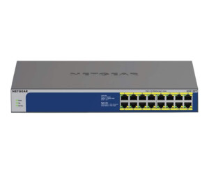 Netgear GS516PP - Switch - Unmanaged - 16 x 10/100/1000...