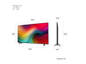 LG 75NANO82T6B - 190 cm (75") Diagonalklasse Nano82...