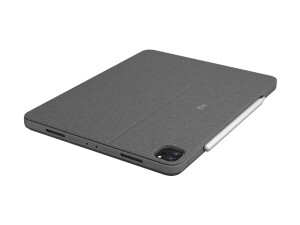 Logitech Combo Touch - Tastatur und Foliohülle - mit Trackpad - hinterleuchtet - Apple Smart connector - QWERTZ - Deutsch - Graphite - für Apple 11-inch iPad Pro (M4)