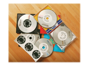 Brother DK-11207 - Schwarz auf Weiß - 100 CD/DVD-Etiketten