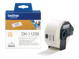 Brother DK-11208 - Schwarz auf Weiß - 400...