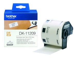 Brother DK-11209 - Schwarz auf Weiß - 800...