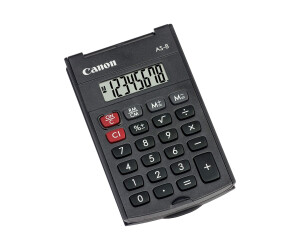 Canon AS-8 - Taschenrechner - 8 Stellen - Dunkelgrau
