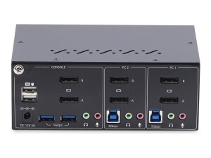 StarTech.com 2-Port Dual-Monitor DisplayPort KVM Switch,...
