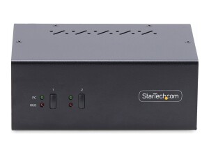 StarTech.com 2-Port Dual-Monitor DisplayPort KVM Switch,...