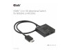 Club 3D CSV-1384 - Video/Audio-Schalter - 2-in-1, bidirektional