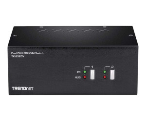 TRENDET TK-232DV-KVM/Audio/USB-Switch-2 x KVM/Audio/USB