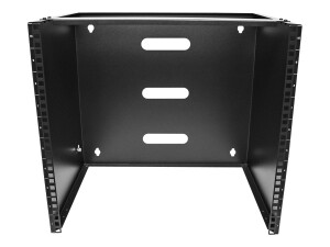 StarTech.com 10U Wall Mount Rack, 19" Wall Mount Network Rack, 14 inch Deep (Low Profile)