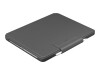 Logitech Slim Folio Pro - Tastatur und Foliohülle - hintergrundbeleuchtet - kabellos - Bluetooth LE - QWERTY - Italienisch - für Apple 12.9-inch iPad Pro (3. Generation, 4. Generation)