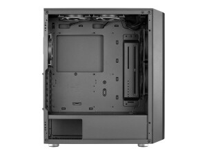 AEROCOOL ADVANCED TECHNOLOGIES AeroCool Interstellar-G-BK-v1 - Mid tower - ATX - Seitenteil mit Fenster (gehärtetes Glas)