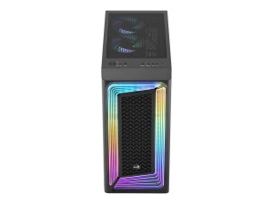 AEROCOOL ADVANCED TECHNOLOGIES AeroCool Interstellar-G-BK-v1 - Mid tower - ATX - Seitenteil mit Fenster (gehärtetes Glas)