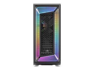 AEROCOOL ADVANCED TECHNOLOGIES AeroCool Interstellar-G-BK-v1 - Mid tower - ATX - Seitenteil mit Fenster (gehärtetes Glas)