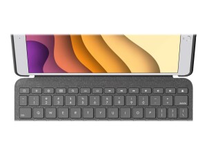 Logitech Combo Touch - Tastatur und Foliohülle - mit Trackpad - hintergrundbeleuchtet - Apple Smart connector - QWERTY - Italienisch - Graphite - für Apple 10.2-inch iPad (7. Generation, 8. Generation, 9. Generation)