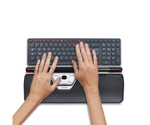 Contour RollerMouse Red Plus Wireless - Centred mouse - ergonomisch - rechts- und linkshändig - Doppel-Laser - 7 Tasten - kabellos - kabelloser Empfänger (USB)