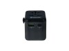 Verbatim UTA-02 - Netzteil - 20 Watt - 3 A - QC 3.0 - 3 Ausgabeanschlussstellen (USB, BS 1362, 24 pin USB-C)