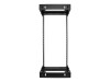 StarTech.com 24HE Netzwerkschrank 19 Zoll für Wandmontage - Einstellbare Tiefe 30 - 50 cm - 2 Pfosten Open Frame Serverschrank/Wandrack/Server rack -  Käfigmuttern & Schrauben (RACK-24U-20-WALL-OA)