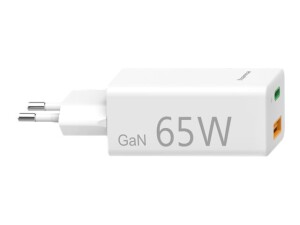 uRage Hama - Netzteil - 65 Watt - 3.25 A - PD, QC 3.0 - 2 Ausgabeanschlussstellen (USB Typ A, 24 pin USB-C)
