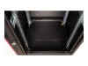 ROLINE Basic - Schrank Netzwerkschrank - Glas-Tür, 600x600 BxT - RAL 9005, Jet Black - 26U - 48.3 cm (19")