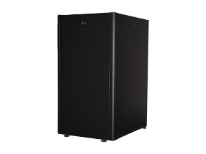ROLINE Basic - Schrank Netzwerkschrank - Glas Tür, 600x800 BxT - RAL 9005, Jet Black - 22U - 48.3 cm (19")