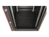 ROLINE Basic - Schrank Netzwerkschrank - Glas Tür, 600x800 BxT - RAL 9005, Jet Black - 22U - 48.3 cm (19")