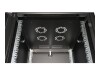 ROLINE Basic - Schrank Netzwerkschrank - Glas Tür, 600x800 BxT - RAL 9005, Jet Black - 22U - 48.3 cm (19")