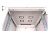 ROLINE Basic - Schrank Netzwerkschrank - Glas Tür, 600x800 BxT - RAL 7035, Hellgrau - 22U - 48.3 cm (19")